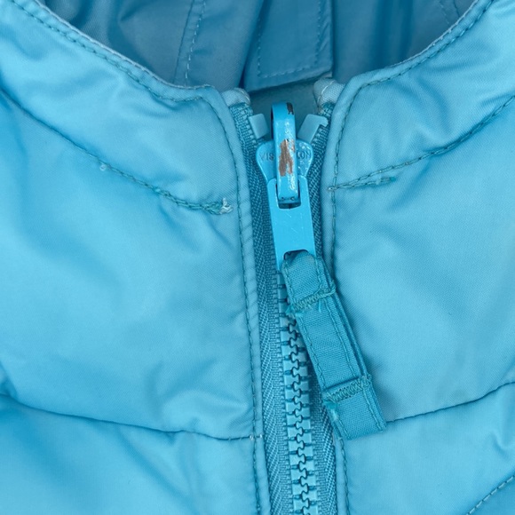 Columbia 18mo Girl’s Blue Reversible Winter Coat with Hood - Picture 8 of 12